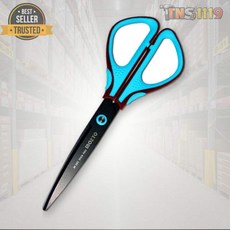 티엔에스 포코스 SF-202 이지컷 가위 블루 80x202x12mm 어린이 안전가위