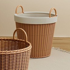 桃園出貨 髒衣簍學生高顏值輕奢髒衣服收納筐大容量髒衣籃洗衣籃宿舍收納桶, 【大號】高36cm【升級防水棉麻布袋】