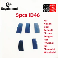 쿠쿠스토어 Keychannel 5pcs 자동차 트랜스 폰더 PCF793 ID4 칩 VVDI Immo 골프 Jetta Opel Renault Citroe, 02 5PCS ID4