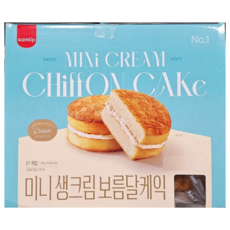 삼립 미니 생크림 보름달 케익, 45g, 21개