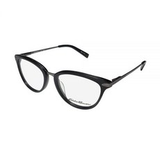 Eddie Bauer 32208 여성용/여성용 캣아이 풀 림 플렉시블 힌지 안경/안경 프레임 (52-17-135 블랙) 블랙.