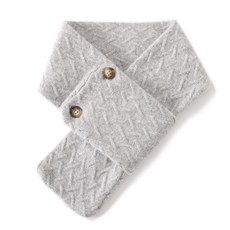 EYLA 羊絨圍巾 女 羊絨圍巾 女男 秋冬 羊毛綫 護頸椎 護脖套 加厚 保暖 針織 韓版 披肩 圍脖 帶扣 百搭 舒適