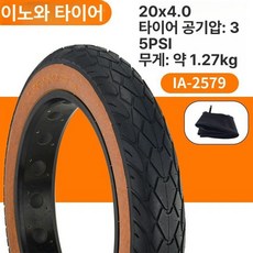 펫바이크 타이어 내마모성 튜브 눈밭 산악 윌러드 장착된, 1개, 1cm, 이노화 20x4.0 엣지 B