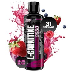 Nutrex Research iquid Carnitine 3000 | 오렌지 망고 자극제 프리 31회 분량 473.2m(16온스), 2-16 액량온스 (1팩), 1개