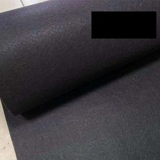 접착식 펠트지 100cm 91cm 1mm 트렁크 매트용, 3mm 블랙, 1개