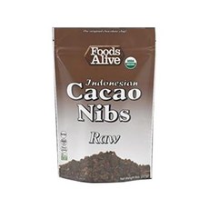 푸즈얼라이브 인도네시안 로우 카카오 닙스 비건, 227g, 1개