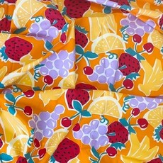 CRT 064 탐나요 면60수 후르츠 패턴 순면 원단 코튼 패브릭 대폭 무늬 천, 1개, 오렌지