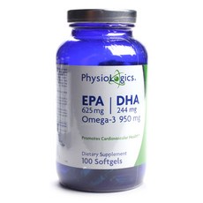 PHYSIOLOGICS EPA DHA 625 毫克 244 毫克軟膠囊, 1罐, 100顆, 1罐