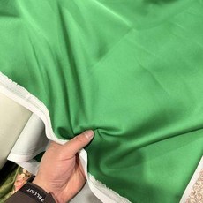 綠色綢緞布料 亮面色丁布, 1個, 綠色