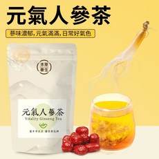 本草養生 元氣人蔘茶 三角立體茶包, 1個, 1袋（10入）