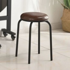 원형 스툴의자 철제 스틸 가죽 나무의자 카페 의자 전시, L. 네 발 달린 원형 철제 조형물 검은색 다, L. 네 발 달린 원형 철제 조형물 검은색 다