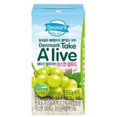 동원F&B 덴마크 테이크 얼라이브 머스캣 청포도, 120ml, 144개