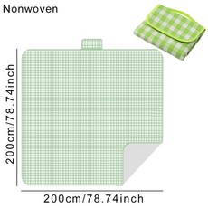 돗자리 보관가방 돛자리 경량 1PC 피크닉 매트 접이식 휴대용 방수 야외 캠핑 해변 초원 파티 여행을위한 매트리스 ZYF, 1pc 200x200 Green