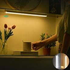 조명 화장실 전등 무타공 현관 센서등 무선 led등 XWFG348B, 웜톤, 1개