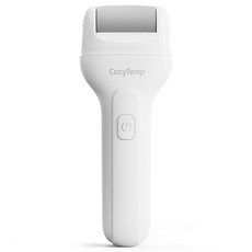 CozyTemp 전동 발각질제거기 무선 충전식 발바닥 굳은살 각질 제거, 화이트, V602