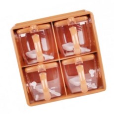 케이쓰리 식당양념통 양념통 4P세트, 초이스 2단4p 양념통