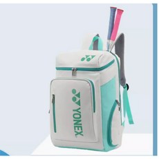 後背包yy雙肩包1408羽毛拍背包新款時尚yy包電腦包網球拍包羽球拍包 yy雙肩後背包 yy3-6支裝羽毛球袋, 1408白水湖藍色【送鞋袋】, 1個