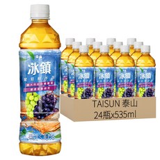 TAISUN 泰山 冰鎮 葡萄鮮冰茶, 535ml, 24瓶