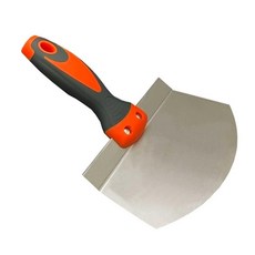 퍼티 스크래퍼 주걱 페인트 긁개 헤라 두꺼운 스테인레스 미장칼 (소형), 스테인레스 미장칼(나무 손잡이), 1개