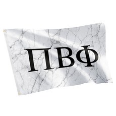Desert Cactus Pi Beta Phi Sorority Flag Greek Letters Banner 3x5 Feet Light Marble Design - for