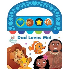 [5] Disney Baby - Dad Loves Me! Carry Along Handle Sound Book - Perfect Gift for Father’s Day - Mo, [5] Disney Baby - Dad Loves Me