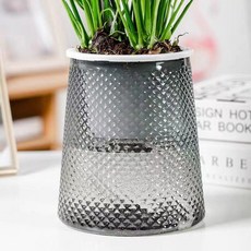 사무실 철제 원목 전시장 공부방책상책꽂이 인테리어 책상위선반 4단 다층 원목북카트 매거진, 투명 그레이, 플라스틱