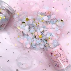 컨페티 웨딩용품 촬영소품 꽃가루폭죽, 5-꽃폭죽-골드브라운, 1개