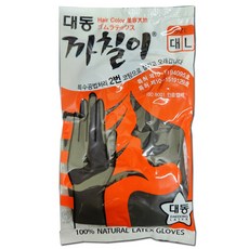 까칠이 미용장갑 블랙 L 대형 1P 라텍스 식품 염색 검정, 1개
