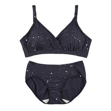 Newnique 一觸式波點哺乳文胸+孕婦內褲套裝