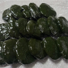 조도쑥떡 국산 쑥개떡 2kg 멥쌀 멥떡 콩고물 콩가루 포함 식사대용, 1개