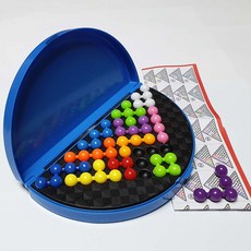 IQPLUS 퍼즐 / 칠교놀이 자석칠교 펜토미노 비즈퍼즐 슬라이딩퍼즐 조각맞추기 구슬퍼즐 입체사목 구슬퍼즐 하노이탑 T퍼즐, 1인용, 비즈보드퍼즐/레드, 1개