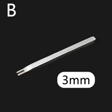 LMDZ-가죽 공예 도구 간격 펀치 3mm 레이싱 스티칭 DIY 재봉 1 6 갈래, 15 gold 3mm 2prong