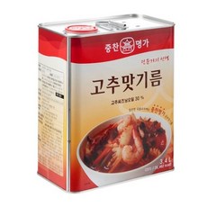 중찬명가 고추맛기름, 2개, 3.4L