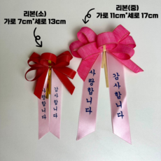 데코용리본 선물용 행사화분선물용리본, 분홍(중)