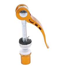 클램프 자전거 퀵 릴리스 알루미늄 합금 시트 포스트 클램프 꼬치, 02 Yellow