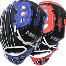 HOOT 어린이 우투 10인치 글러브 티볼 청소년 좌투 올라운드, 레드(좌투), 레드(우투)