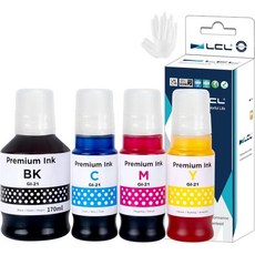 LCL 호환 GI-21 G3260 G3270 잉크 병 교체용 (캐논 21 GI21 리필 병 캐논 G2260 G1220 G1230 G2270 메가탱크 프린터용) (검정 170m