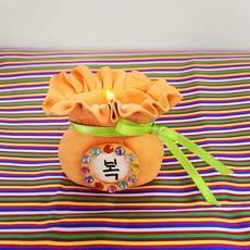 (TD) 점토로 복주머니 양초 만들기-4인세트, 단품