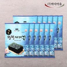 바다마음 명품 광천 파래김 20g, 12개