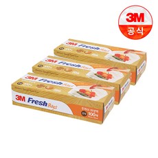 후레쉬 백 중형, 중(M), 100매, 3개