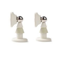 유압식 무타공 자석 도어스토퍼 스프링 실리콘 마그네틱 도어쿠션 화이트, 2개