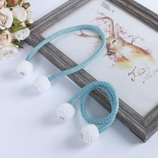 吸磁式簡約固定窗簾綁帶，強力磁吸輕鬆安裝適用各種窗簾, 1個, 2個入一組