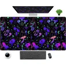 귀여운 녹색 숲 잎 데스크 매트 기발한 달 마우스 패드 확장형 게임용 스티치 처리된 가장자리 컴퓨터 노트, 05 300x600x2mm, 11 11