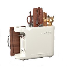 多功能刀架 菜刀架 刀具收納架 砧板架 廚房收納 刀具整理架, 奶油白, 1個