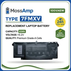 MossAmp 15.2V 63WH 7FMXV 노트북 배터리 (Latitude 5000 5320 2-in-1 P134G TN2GY 9JM71 4M1JN 호환), 01 7FMXV