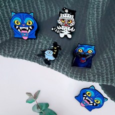 케이팝데몬헌터스 뱃지 5개 더피 까치 호작도 케데헌 굿즈