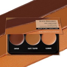 Black Radiance True Complexion 크림 컨투어 팔레트, 미디엄에서 다크, 미디엄에서 다크