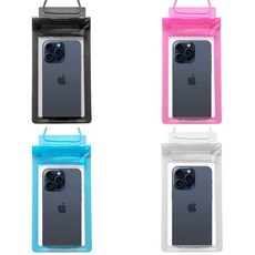 도매왕 빅사이즈 3중 스마트폰 방수팩 지퍼팩형 대형 물놀이 휴대폰, 블랙