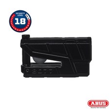 ABUS 機車防盜鎖 X-PLUS 8077 警報碟煞鎖 台灣摩斯達公司貨, 黑色, 1個