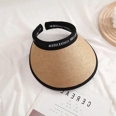 투니스 여성 심플 썬캡, 레터링 카키